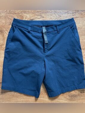 lululemon athletica Men's Dark Blue and Black Tech Shorts